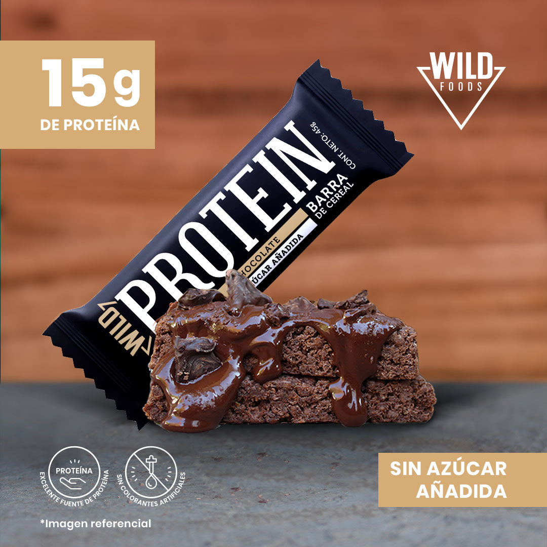 Wild Protein Chocolate 15 Unidades (3 Cajas)