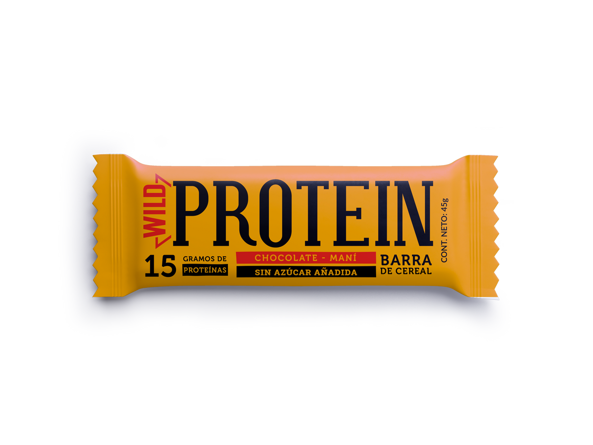Wild Protein Chocolate-Maní 15 Unidades (3 Cajas)