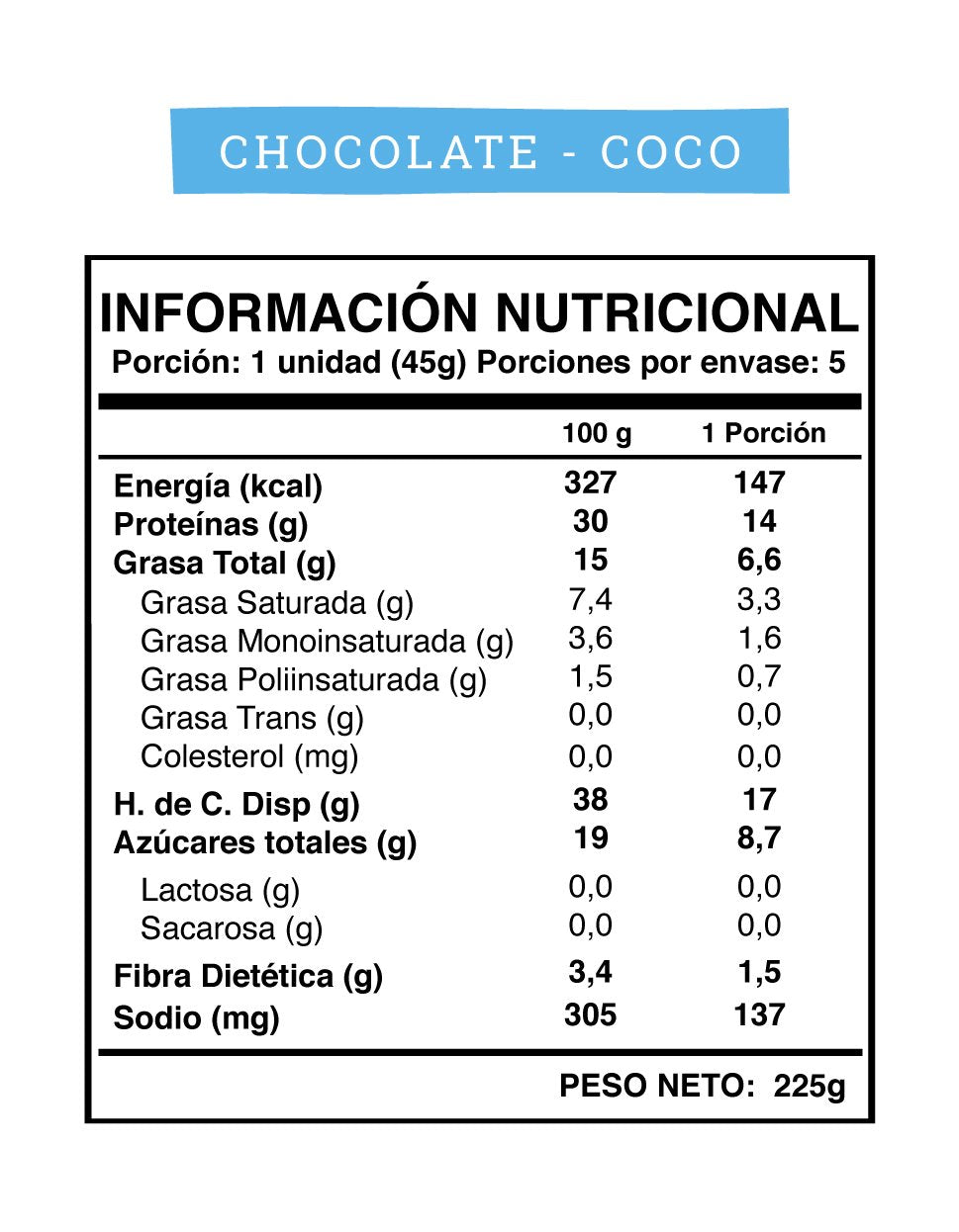 Barra Wild Protein Chocolate Coco Vegana 6x5 u