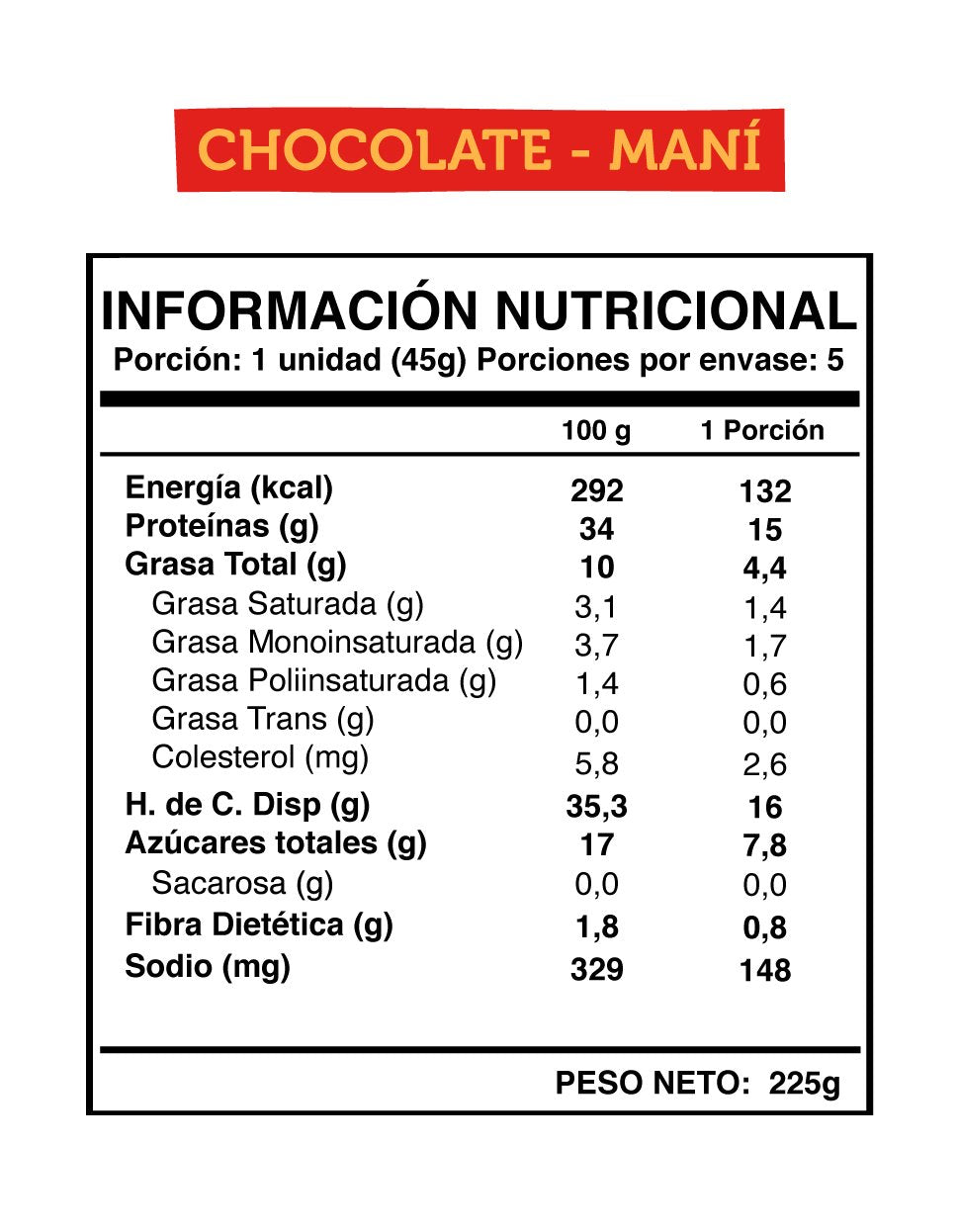 Pack Wild Protein Chocolate-Maní 60 Unidades (12 Cajas)